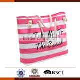 New Design Fashion Canvas Beach Bag for Ladies thumbnail-1