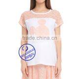 Custom 100% Cotton Short Sleeve Outdoor Maternity t Shirt thumbnail-2