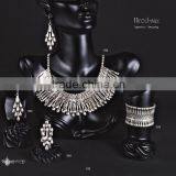 Ring Earring Bracelet Necklace Authentic Turkish Ottoman Ethnic Antique Jewelery Set thumbnail-3