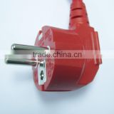 GOST-R standard angle type 16A/250V red russian electrical plug