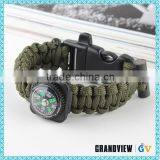 China Manufacture Professional Outdoor Camping Survival Bracelet thumbnail-4