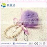 Fashion Plush Mobile Phone and Bag Pendant/String of Pearls Keychain Plush Toy thumbnail-6