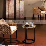Wicker Coffee Chair With Water Hyacinth Material