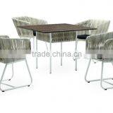 Newest Synthetic Rattan Dining Set Furniture (1.2mm Alu Frame, Power Coating High Quality Wicker) thumbnail-1