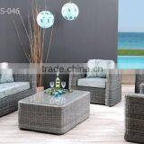 Hot Selling Wicker Patio Garden Sofa Set Furniture With Aluminum Frame thumbnail-1