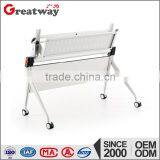 Folding Study Table and Chair Training Computer Table Metal Folding Table thumbnail-3