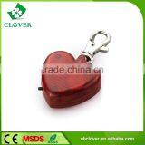 Heart Shape Safety 1 Led Flashlight Led Light Keychain thumbnail-2
