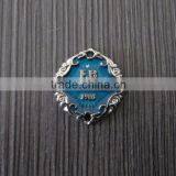 Europe Design Painted Blue Metal Plate thumbnail-1