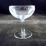 Vintage Champagne Coupe Glass Clear Wine Goblet thumbnail-1