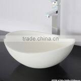 Solid Surface Freestanding Wash Hand Basin With Tap , Stone Resin Wash Basin, Wall Hung Wash Basin thumbnail-2