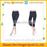 Women Black Color Cropped Compression Pants thumbnail-2