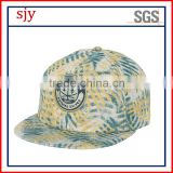 wholesale custom sublimation brand hip hop flat cap