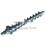 Barrel and screw for rubber machine