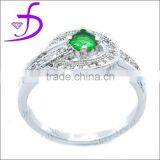 Wholesale Style Mirco Pave Setting Silver Bridal Ring thumbnail-1