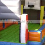 Hot sale 2 in 1 Inflatable Football Field with Basketball Hoop for children bouncing playground