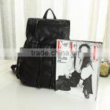 Korean Style 2016 Fashion Custom Wholesale Lady Bag PU Leather Bag for Casual Pop School Backpack thumbnail-3