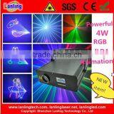 4W RGB 25kpss ILDA Animation Laser Light Logo Projector