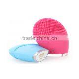 Rechargeable Electric Silicone Facial Brush USB Charge Blue Pink Color Deep Cleansing Brush thumbnail-2
