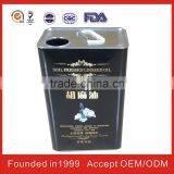 China Square Stainless Steel Oil Can for FDA