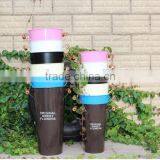 Dutch Outdoor Garden Gold Galvanized Tall Wholesale Metal Vases for Flower Arrangements thumbnail-6