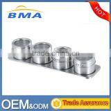 4 Pcs Magnetic Stainless Steel Condiment Container Spice Set thumbnail-1