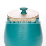 High Quality Eco Friendly Beautiful Designed TURQUOISE Sugar Canister thumbnail-1