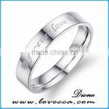 Cheap Custom 316L Titanium Stainless Steel Forever Love Ring thumbnail-3