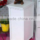 Three Layers White Wooden Storage Cabinet thumbnail-3