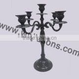 Tall Black Candelabras & Wedding Floor Black Candelabra thumbnail-1