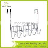 Chrome Plating Over The Door 11 Hook Organizer Rack thumbnail-1