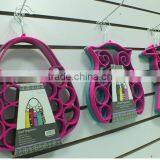 Hot Sales a Variety of Shapes Hanging Plastic Flocked Hanger thumbnail-5