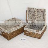 Rush Magazine Basket Nested Storage Baskets (HX13-540) thumbnail-1