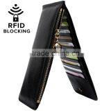 Genuine Leather Multi Card Holder Wallet With Zipper Pocket for Men&Women