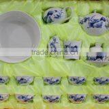 Royal Design High Quality Hand Painted Ceramic Silver Plated Tea Set Bone China for Hospitality thumbnail-1