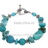 Wholesale 7" Turquoise Nugget Bracelet thumbnail-1