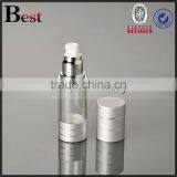 China Hot Products Wholesale Cost Price Silver UV Pump Clear Body Airless Plastic Bottle Cosmetic Lotion Serum thumbnail-3