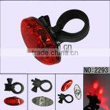 Wholesale 5 LED Bike Red Rear Light Bicycle Accessory Bicycle Rear LED Light thumbnail-1