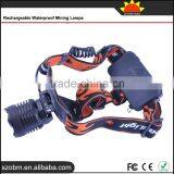 High Power 3 Mode Brightness LED Rechargeable Headlamp 1600lm Camping Mining Lamp thumbnail-4