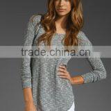 winter fashion wool Crepe Sweater for women HGS120