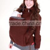 3 in 1 Multifunctional Baby and Mother Carriers Maternity Kangaroo Fleece Jacket Winter Hoodie Coat