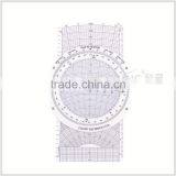 Kearing Brand,#KCRP- 5 White Slide Graphic Student Plotter/flight Computer Equipement for Pilot thumbnail-6