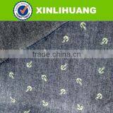 2016 Cheap Flower Cotton Printed Denim Fabric Wholesale From China Supplier thumbnail-3