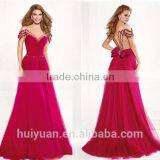 Sex Short Sleeve Crystal Beaded Sheath Nude Woman Evening Dress thumbnail-1