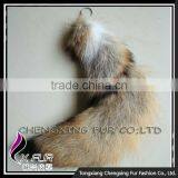 CX-R-34 Wholesale Lovely Fox Fur Tail Keyring Promotion Custom Keychain thumbnail-1