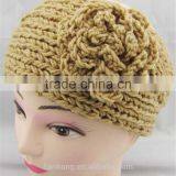 Handmade Knit Crochet Flower Headband,knit Headband Ear Warmer,knit Ear Warmer Headband thumbnail-6