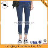 Ladies Cotton Denim Pencil Pants, Small-leg-opening Jeans thumbnail-1