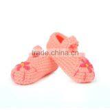 Beautiful Flower Baby Crochet Knitting Hand Made Boot Shoes thumbnail-3