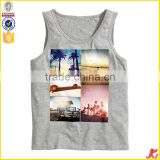 100% Polyester Mens Wholesale Printed Tank Tops Men in Bulk thumbnail-2