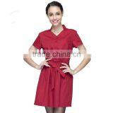 Good Quality China Unisex Cotton Sexy Restaurant Waitress Dress Uniform thumbnail-5