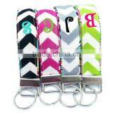 Wholesale Monogrammed Chevron Keychain thumbnail-1